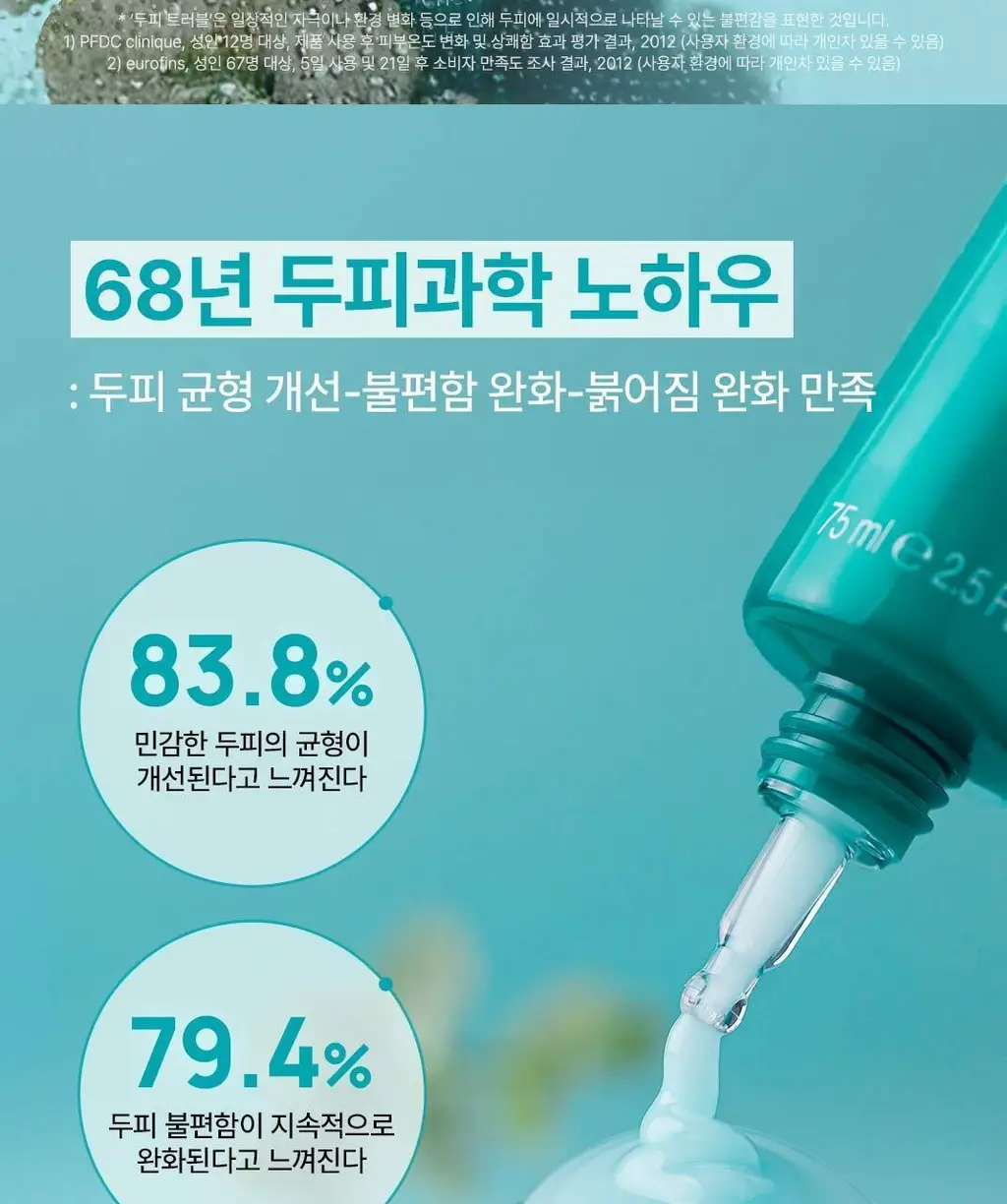 [두피 진정 앰플] 르네휘테르 아스테라 프레쉬 두피 쿨링 세럼 75ml 상세페이지 8